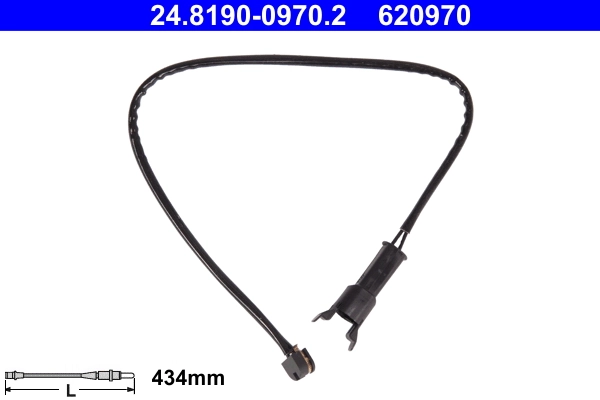 Warning Contact, brake pad wear