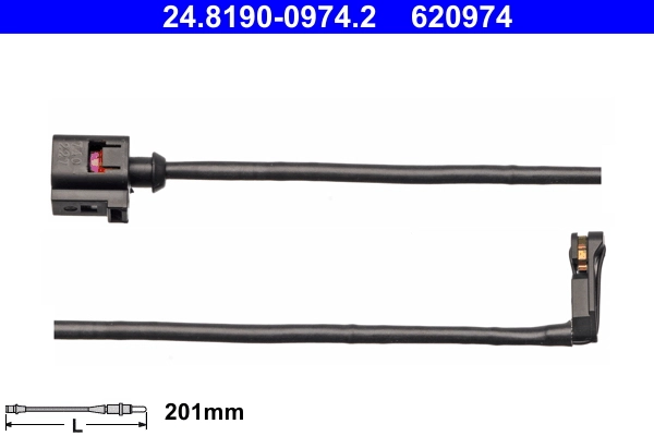 Warning Contact, brake pad wear