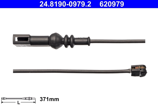 Warning Contact, brake pad wear