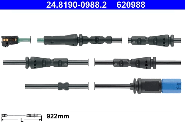 Warning Contact, brake pad wear