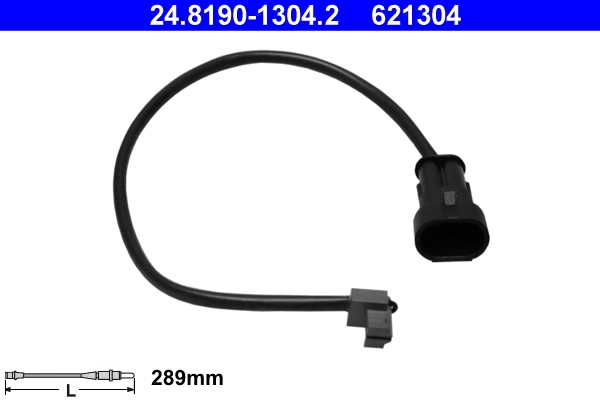 Warning Contact, brake pad wear