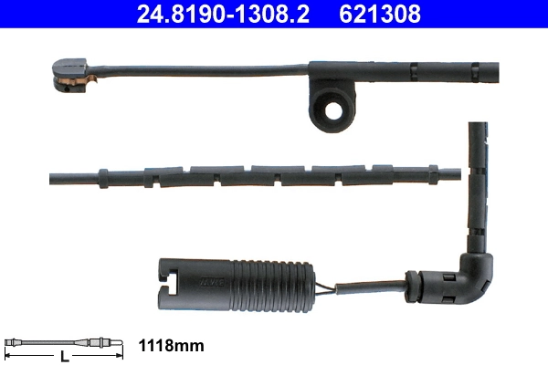 Warning Contact, brake pad wear
