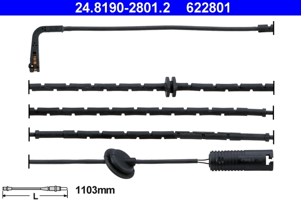 Warning Contact, brake pad wear