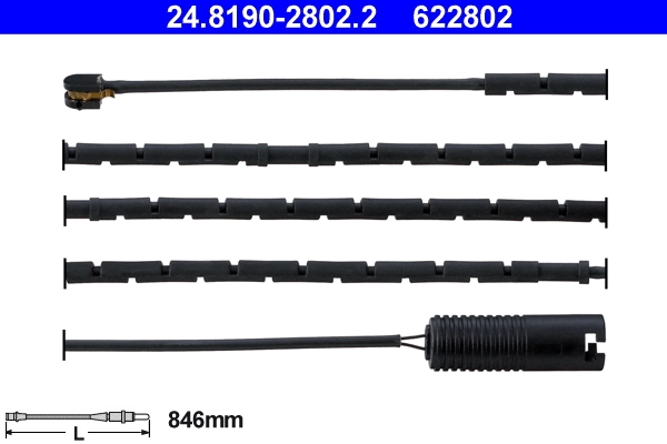 Warning Contact, brake pad wear