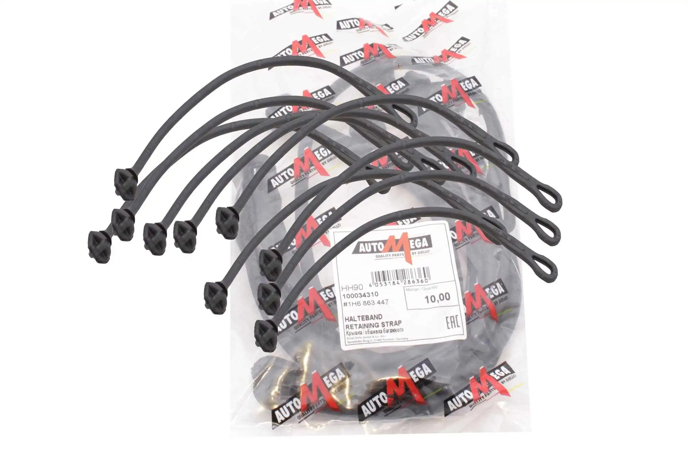 Strap, cargo space cover