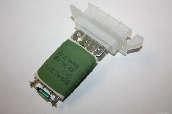 Resistor, interior blower