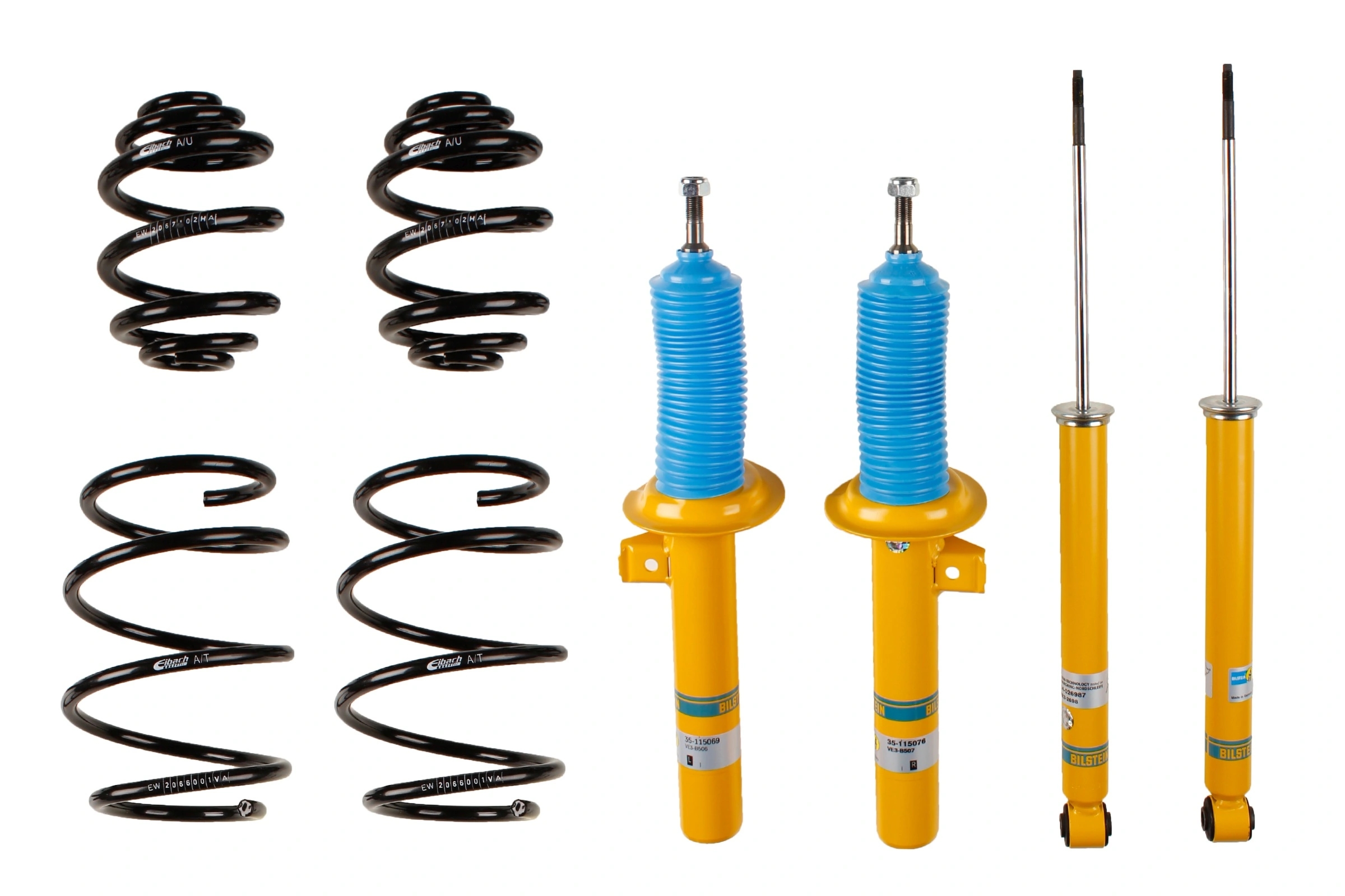 Suspension Kit, springs/shock absorbers