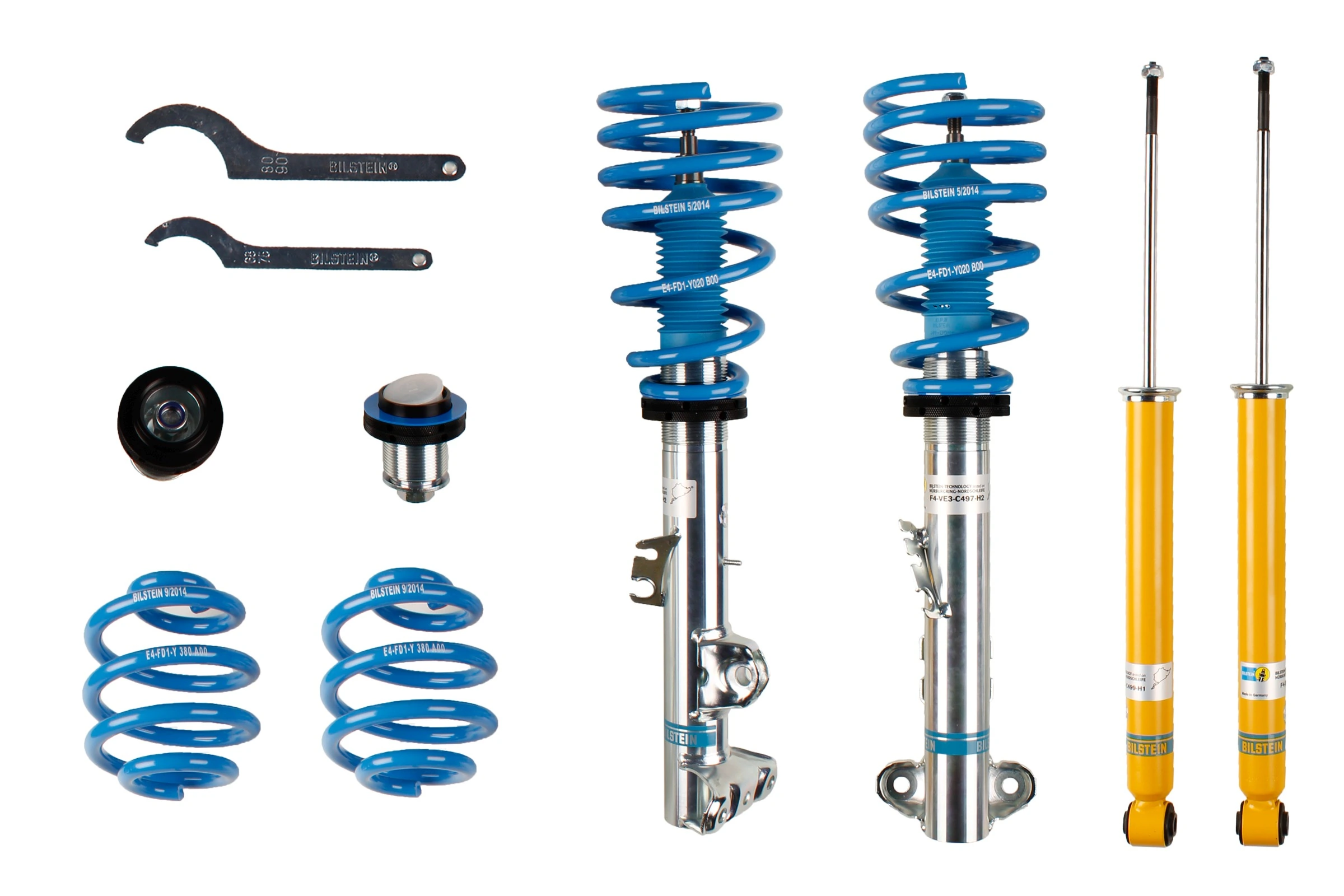 Suspension Kit, springs/shock absorbers