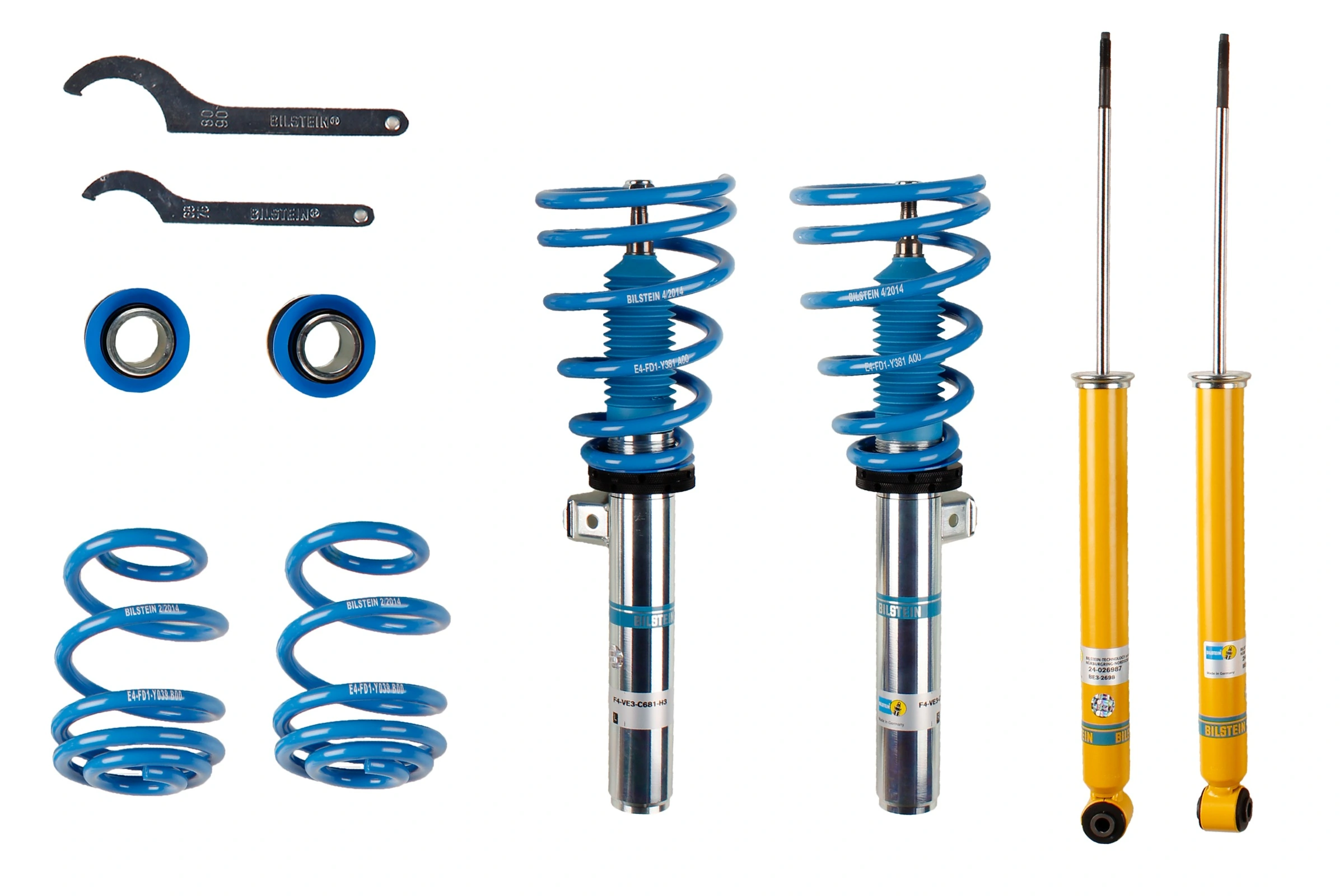 Suspension Kit, springs/shock absorbers