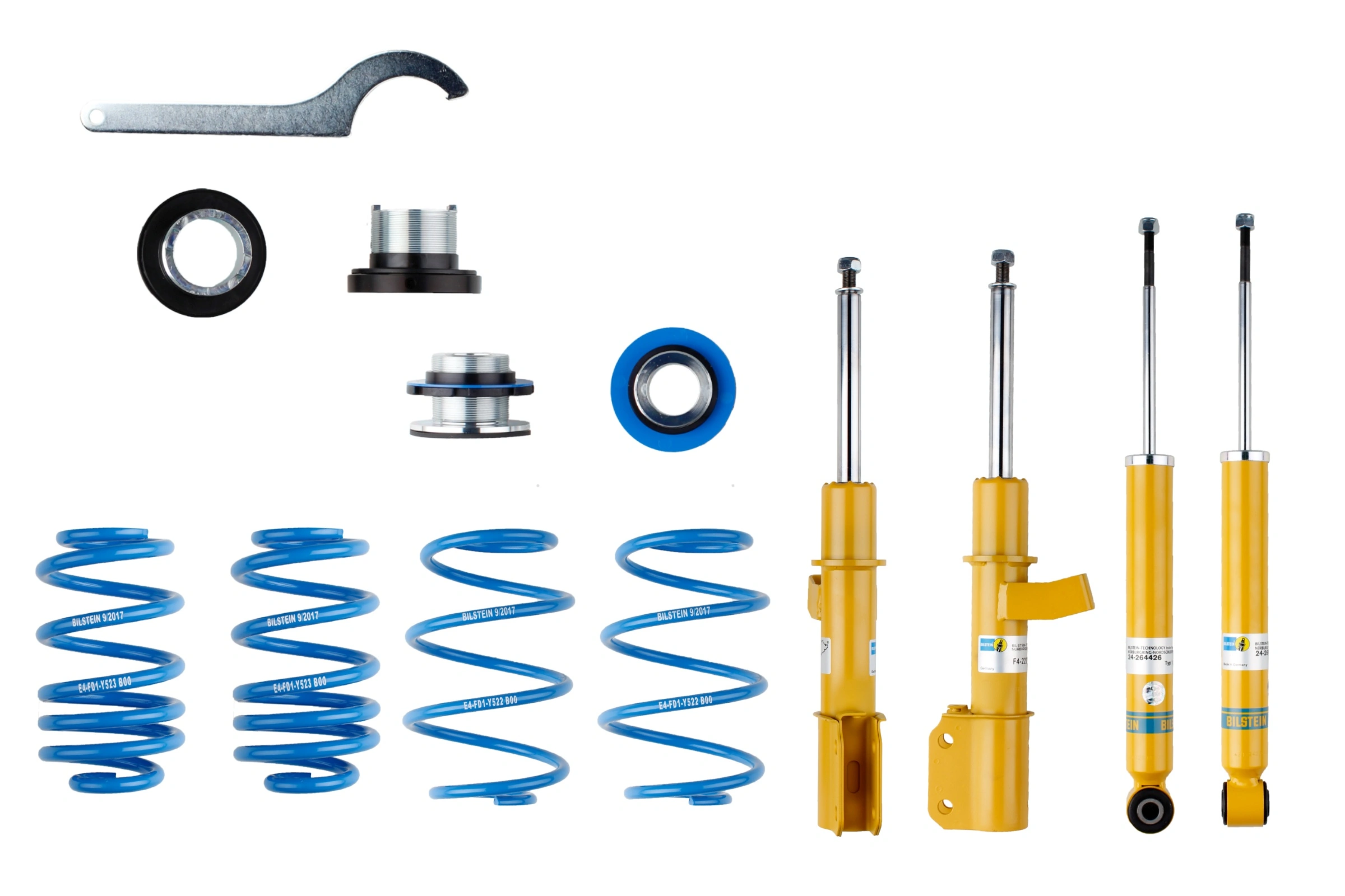 Suspension Kit, springs/shock absorbers