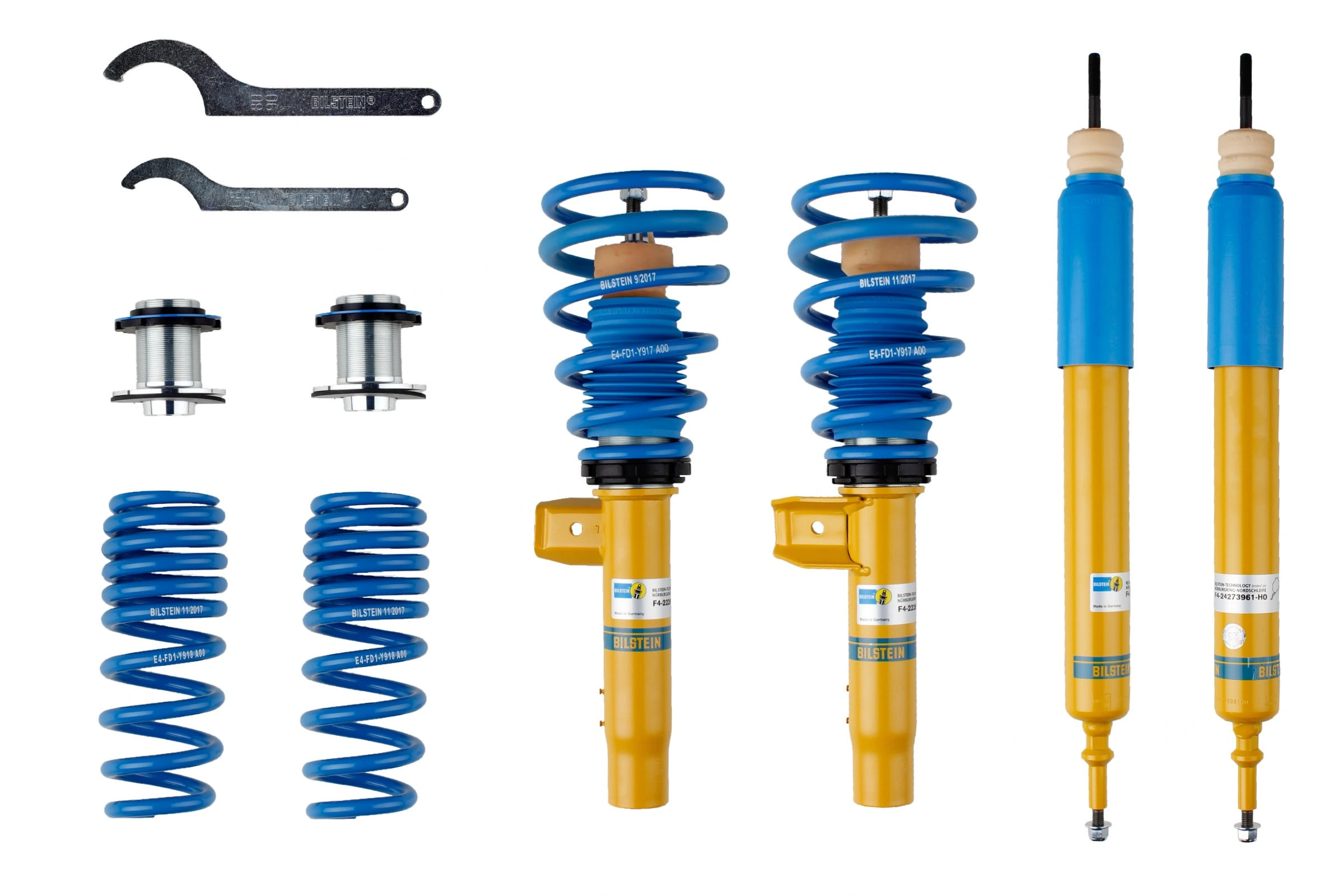 Suspension Kit, springs/shock absorbers