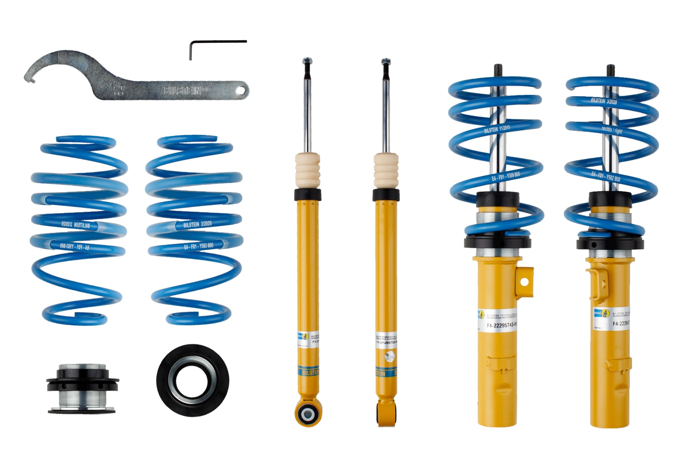 Suspension Kit, springs/shock absorbers