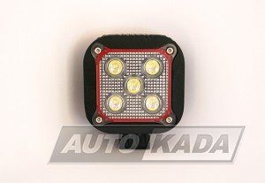 LED Working lamp 15W (3x5W), LED, 900LM 150x13 6x65mm Stars: spot/flood RED