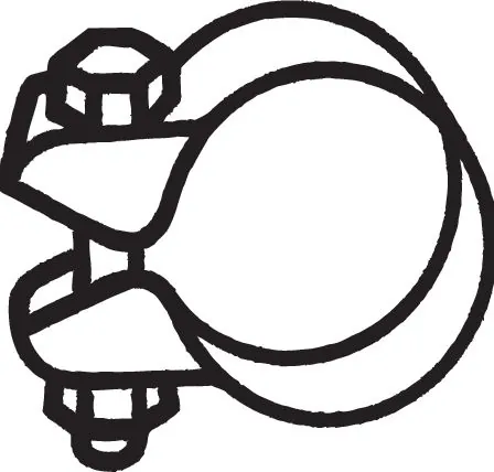 Clamping Piece, exhaust system