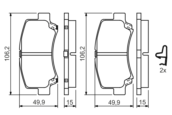 Brake Pad Set, disc brake