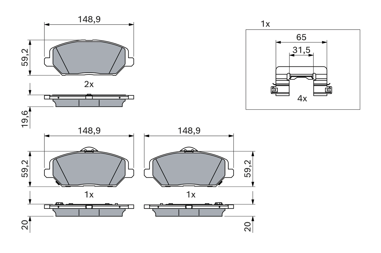 Brake Pad Set, disc brake