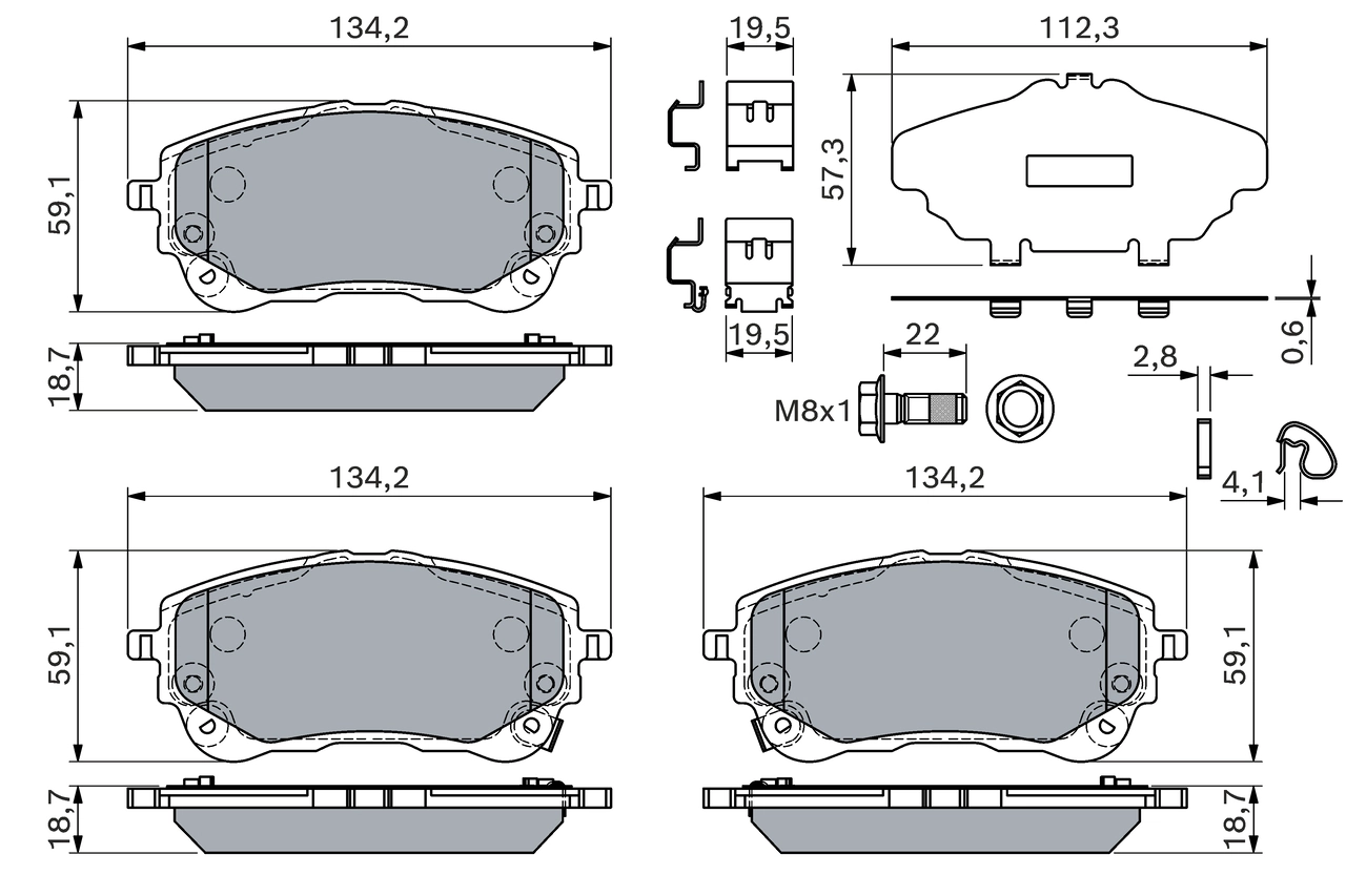 Brake Pad Set, disc brake