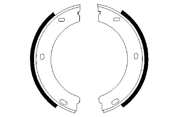 Brake Shoe Set, parking brake