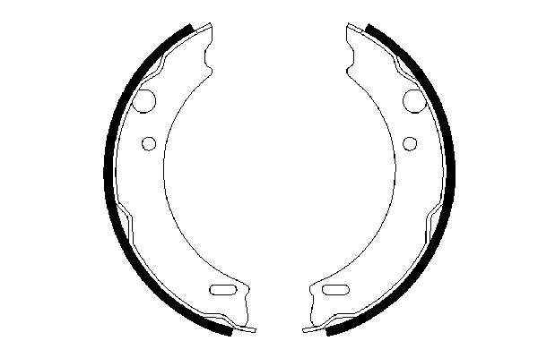 Brake Shoe Set, parking brake
