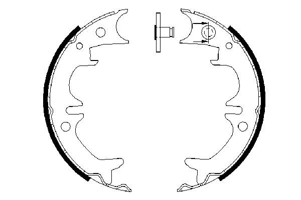 Brake Shoe Set, parking brake