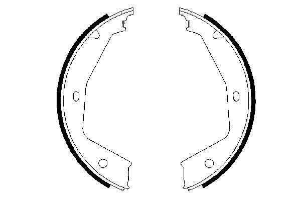 Brake Shoe Set, parking brake