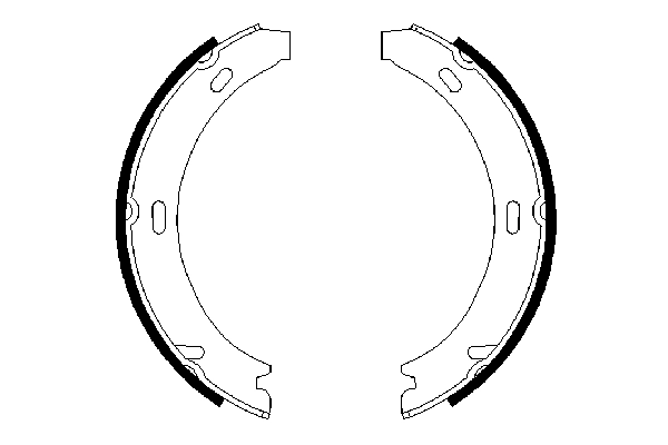 Brake Shoe Set, parking brake