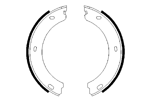 Brake Shoe Set, parking brake