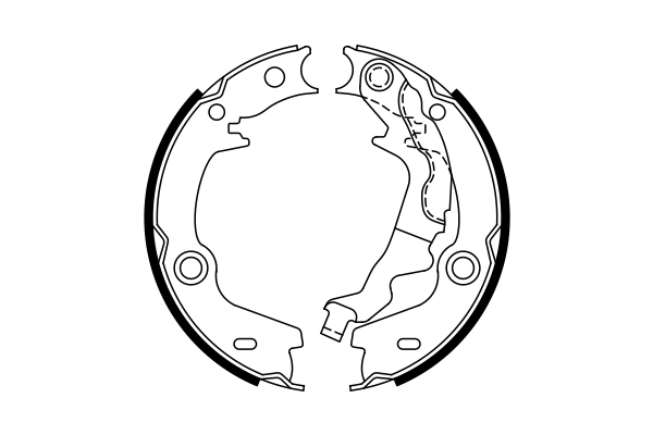 Brake Shoe Set, parking brake