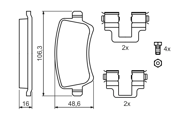 Brake Pad Set, disc brake