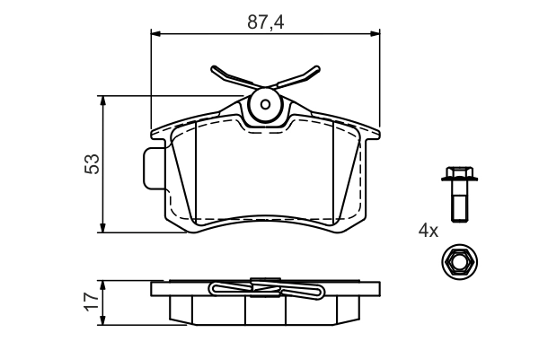 Brake Pad Set, disc brake