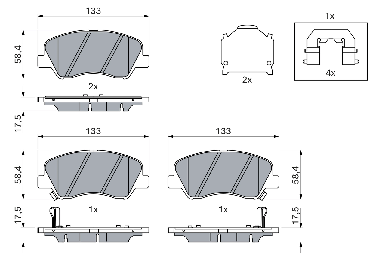 Brake Pad Set, disc brake