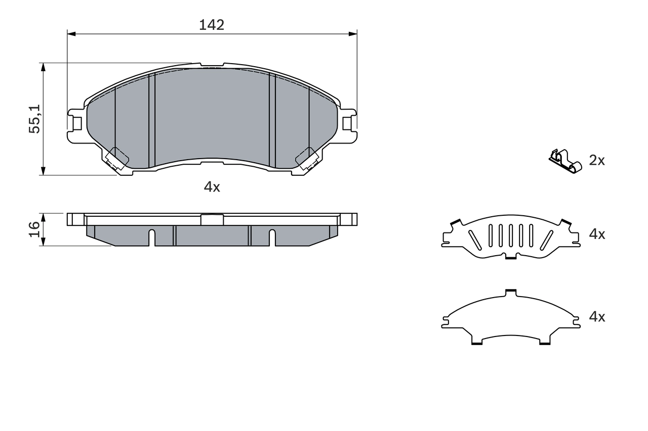 Brake Pad Set, disc brake