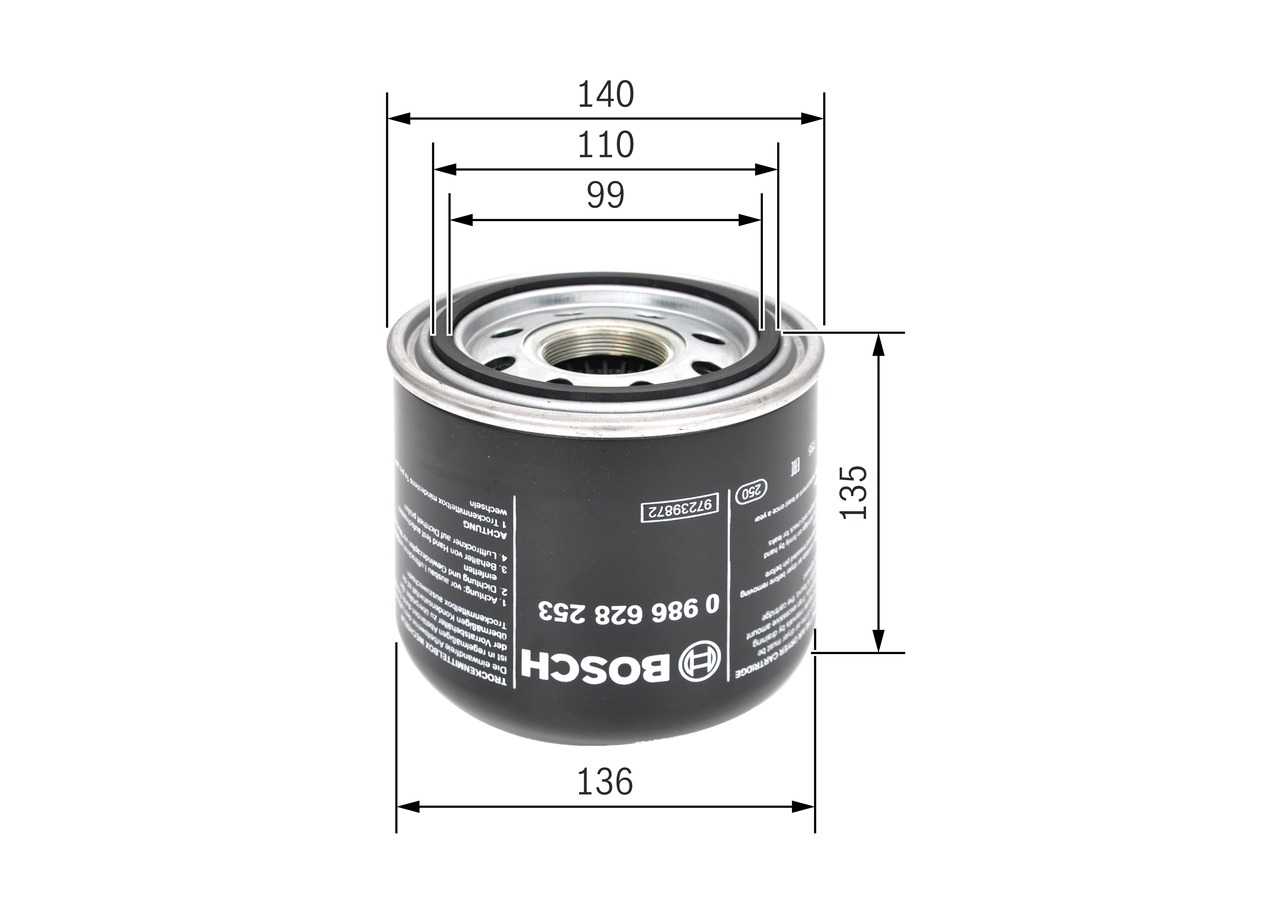 Air Dryer Cartridge, compressed-air system