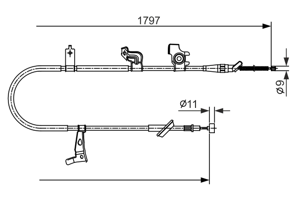 Cable Pull, parking brake