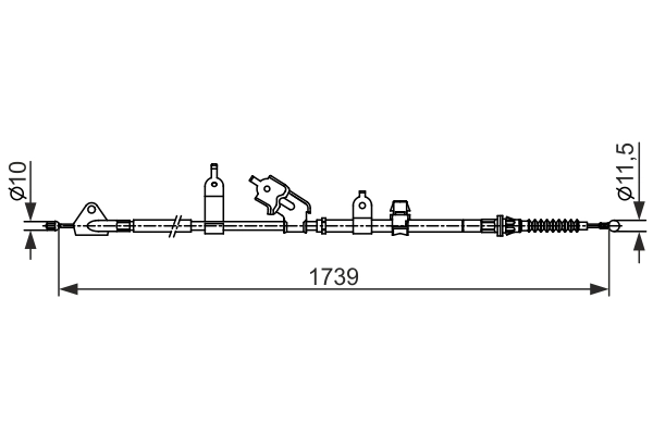 Cable Pull, parking brake