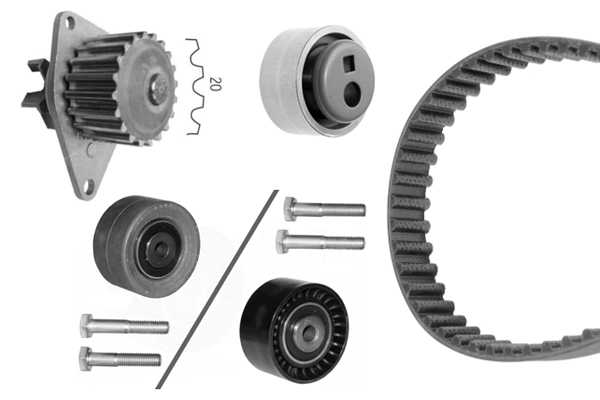 Water Pump & Timing Belt Kit