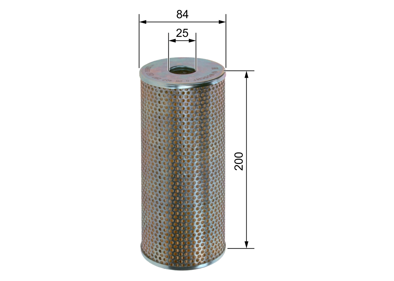 Filter, operating hydraulics