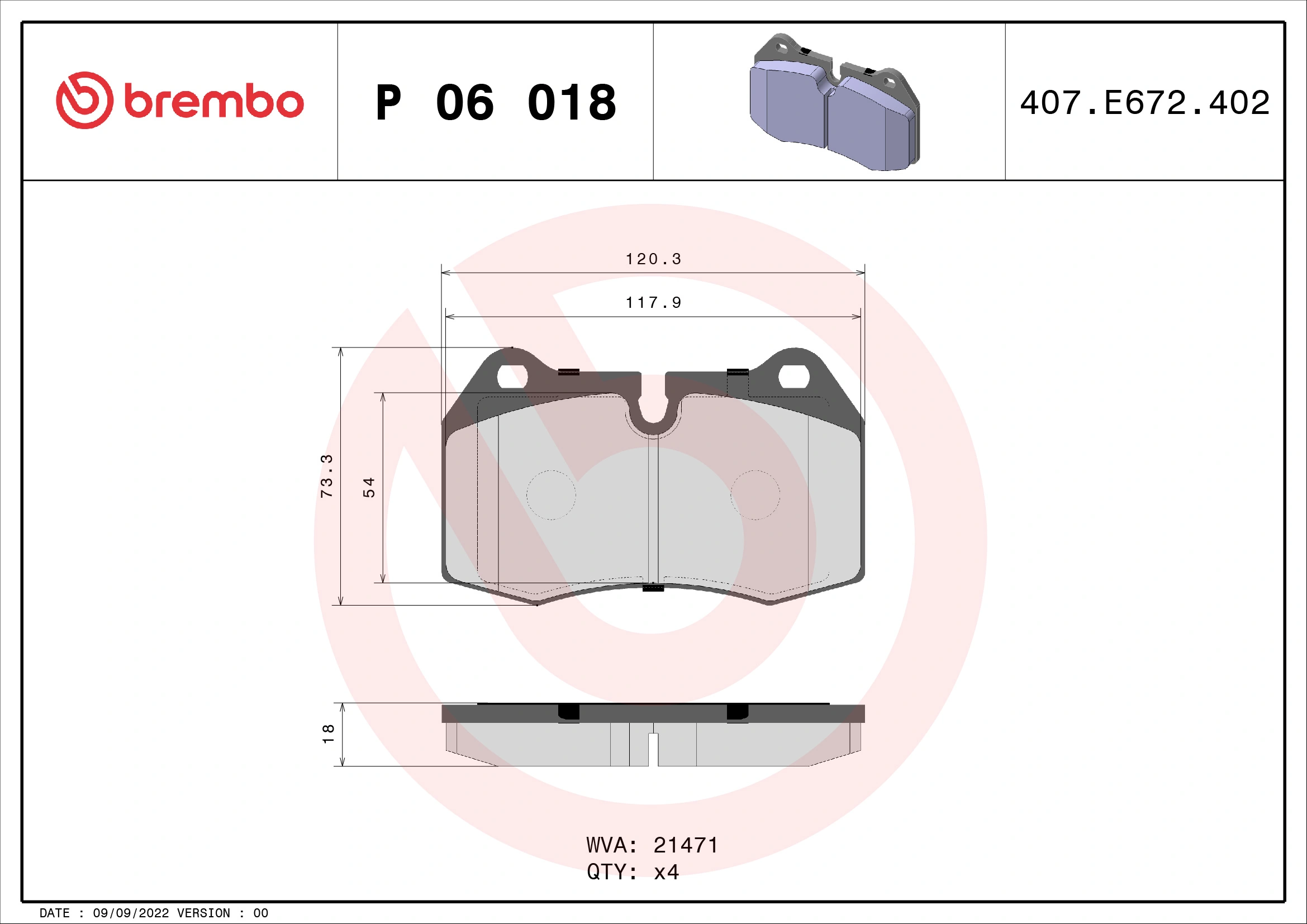 Brake Pad Set, disc brake
