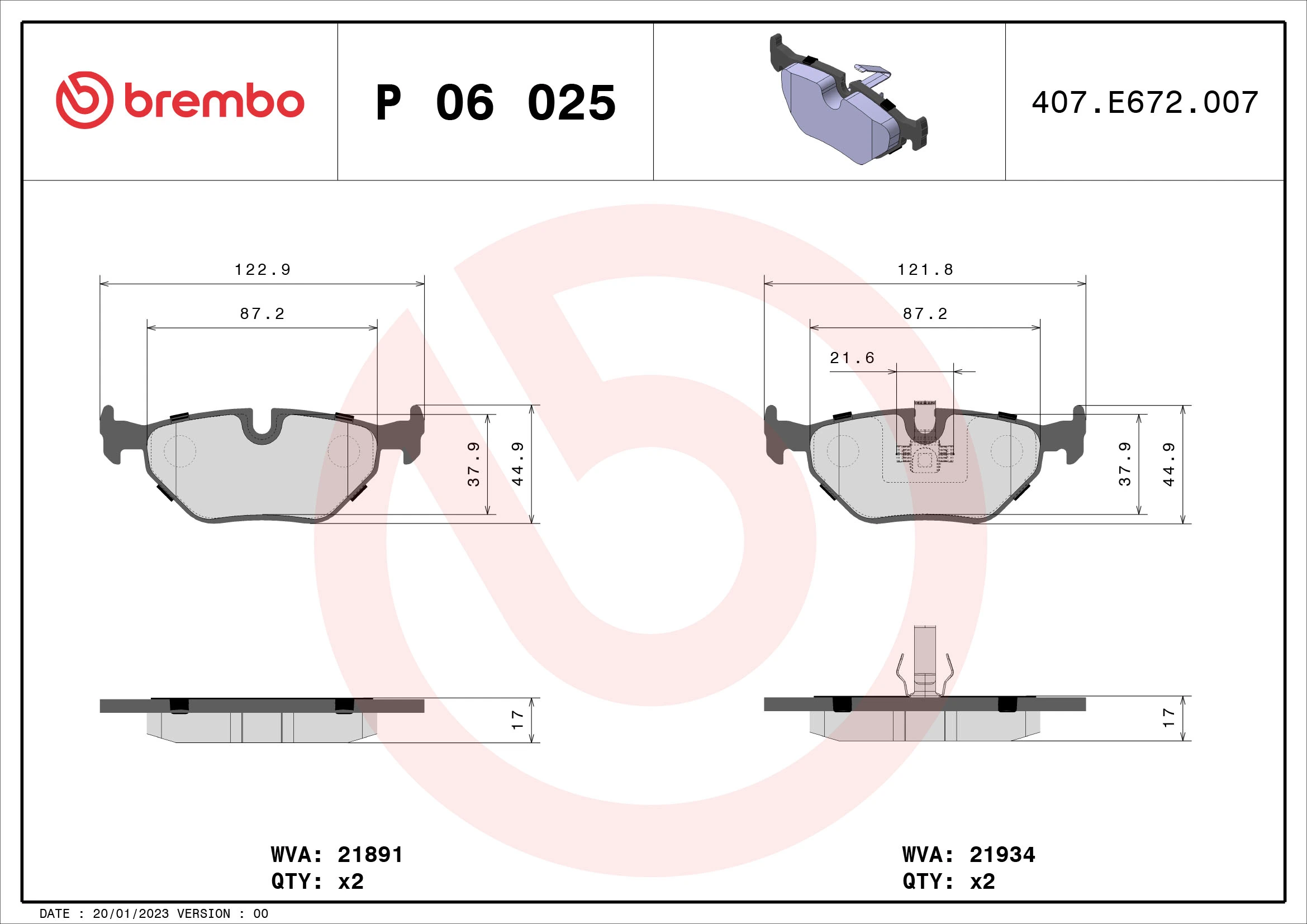 Brake Pad Set, disc brake