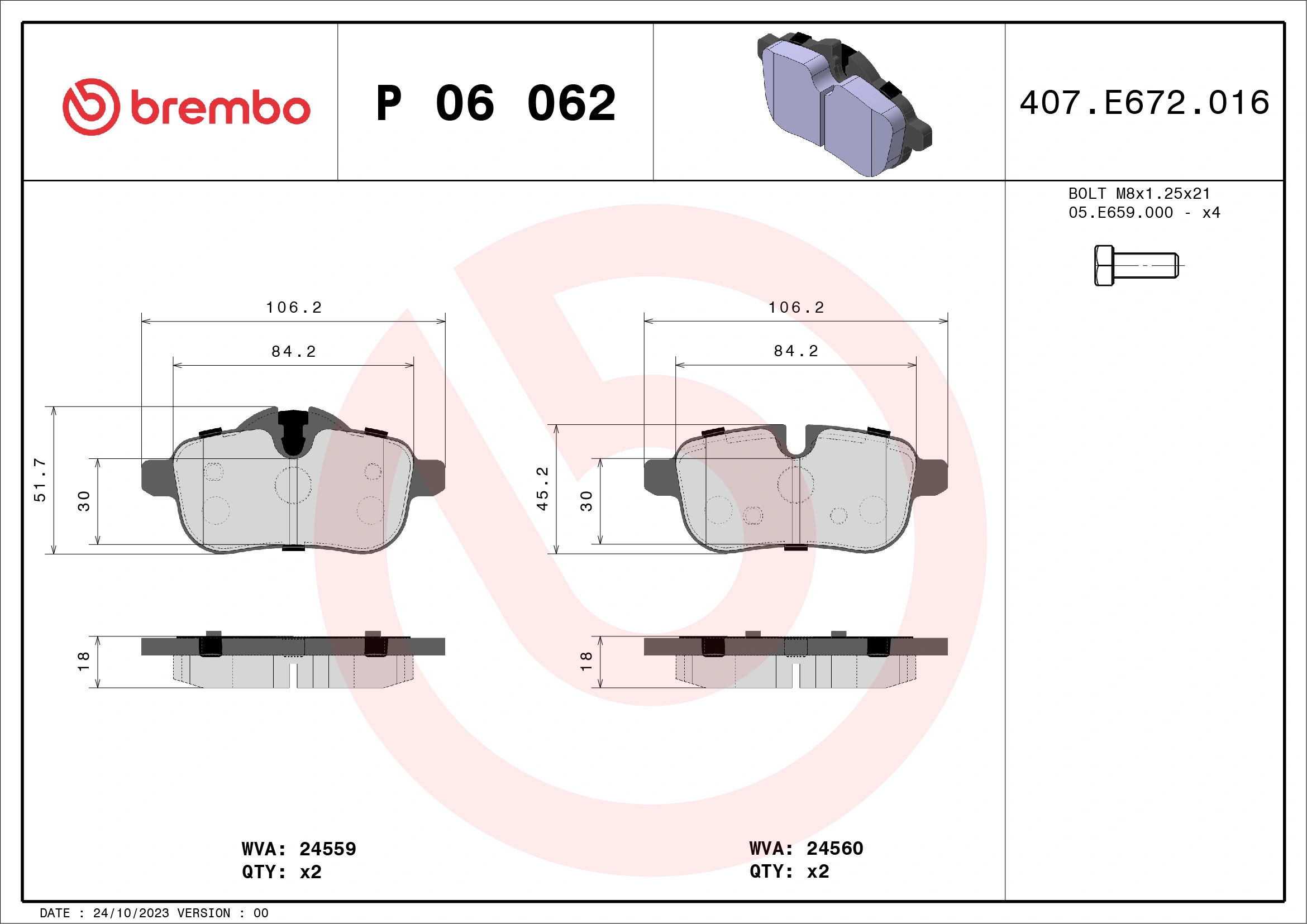 Brake Pad Set, disc brake