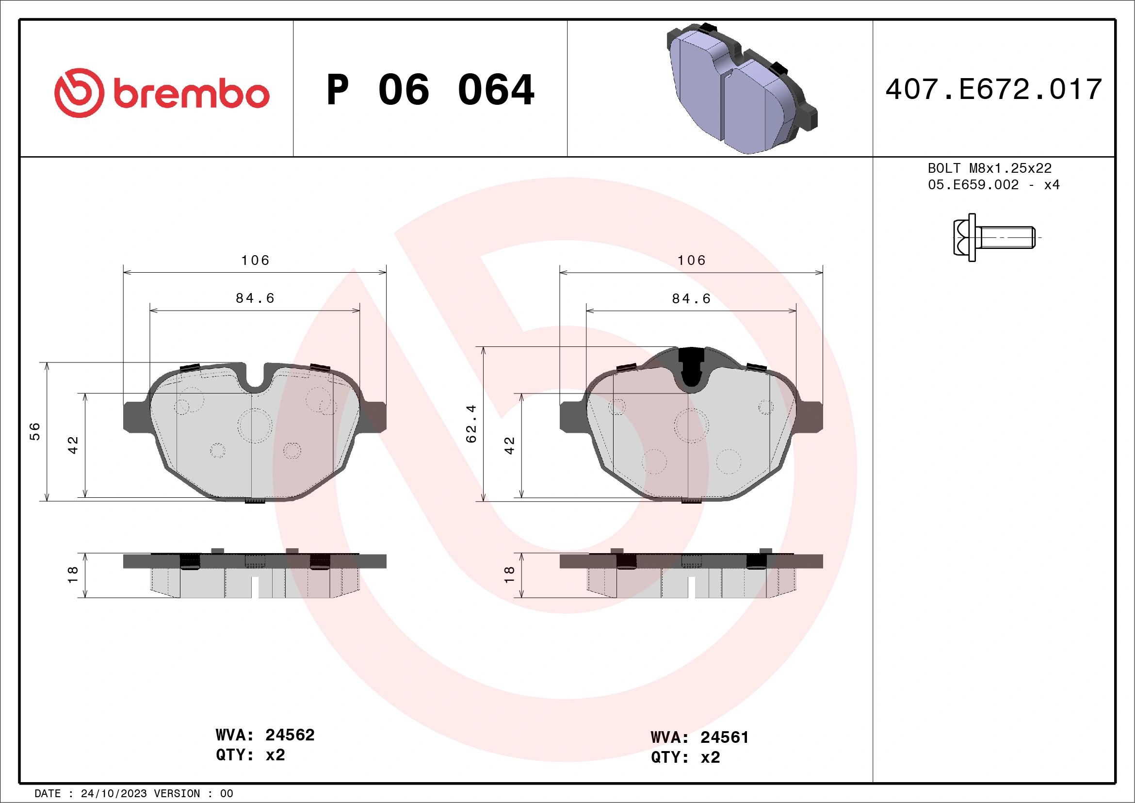 Brake Pad Set, disc brake