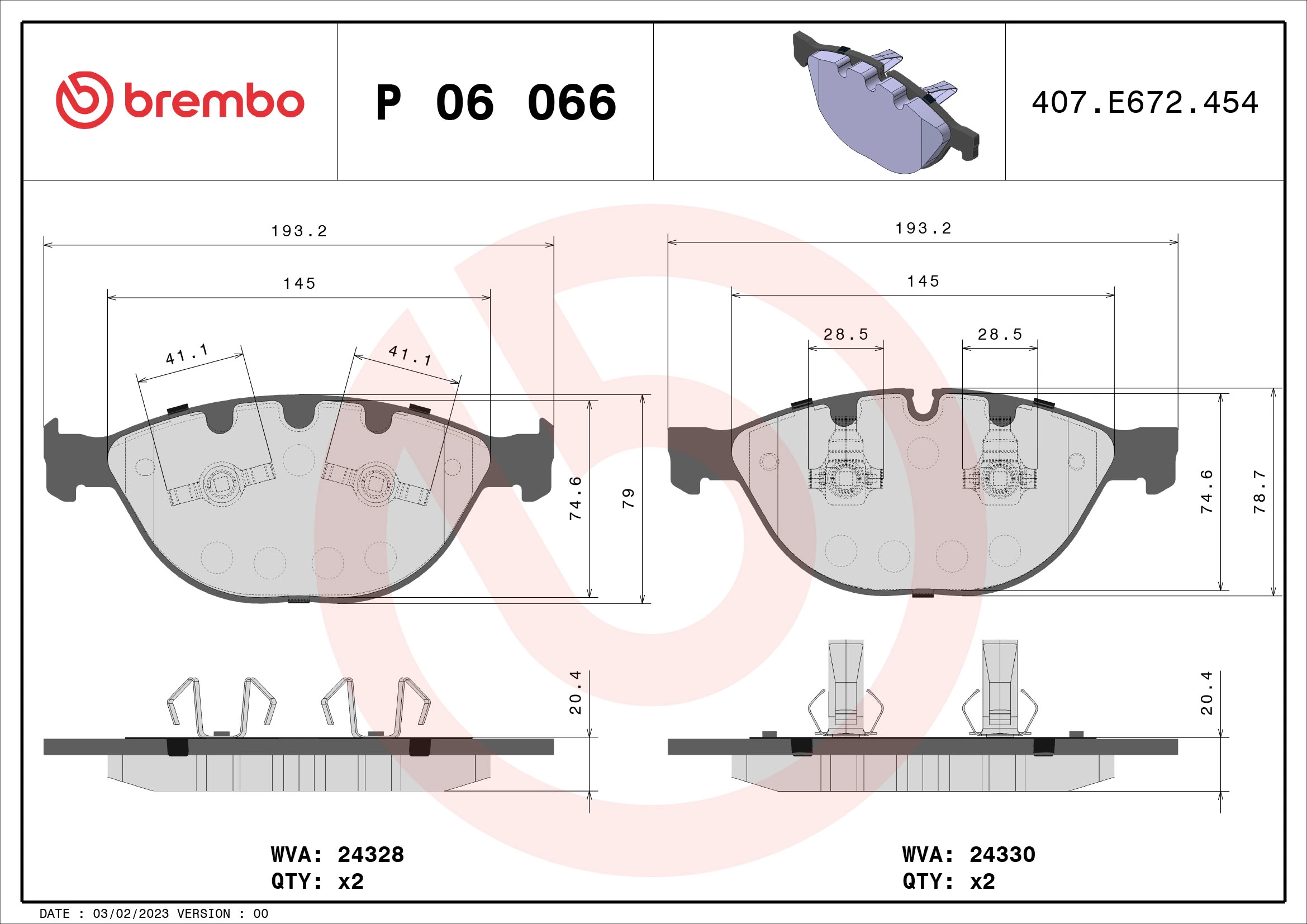 Brake Pad Set, disc brake