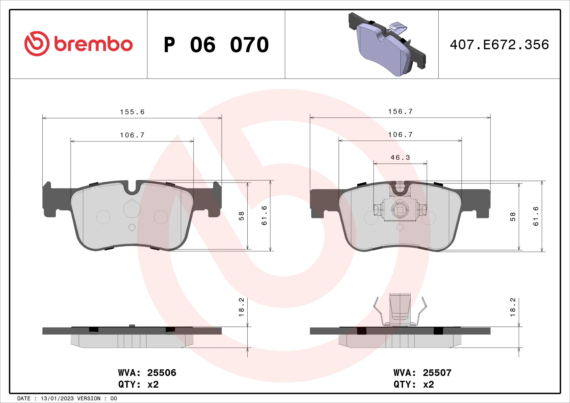 Brake Pad Set, disc brake