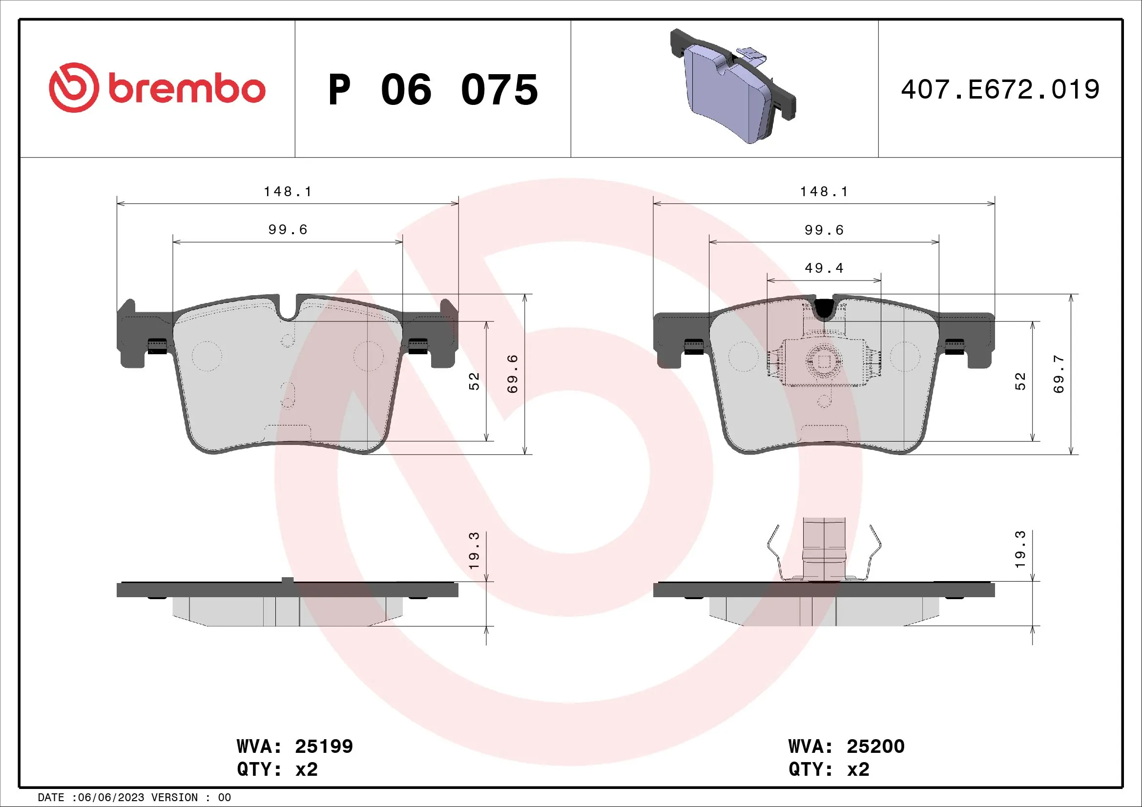 Brake Pad Set, disc brake