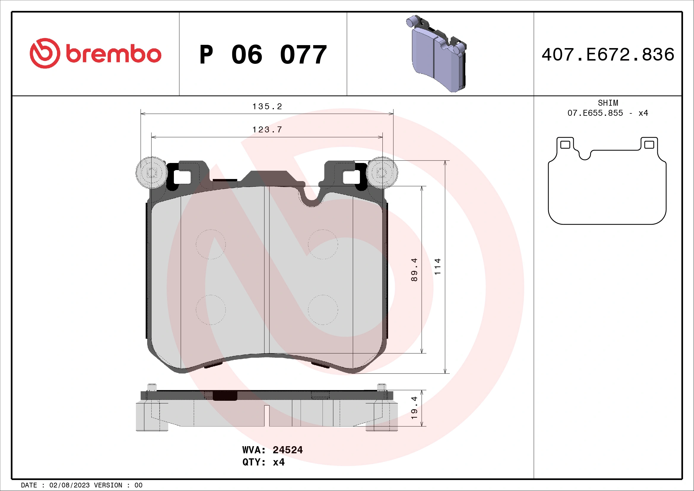 Brake Pad Set, disc brake