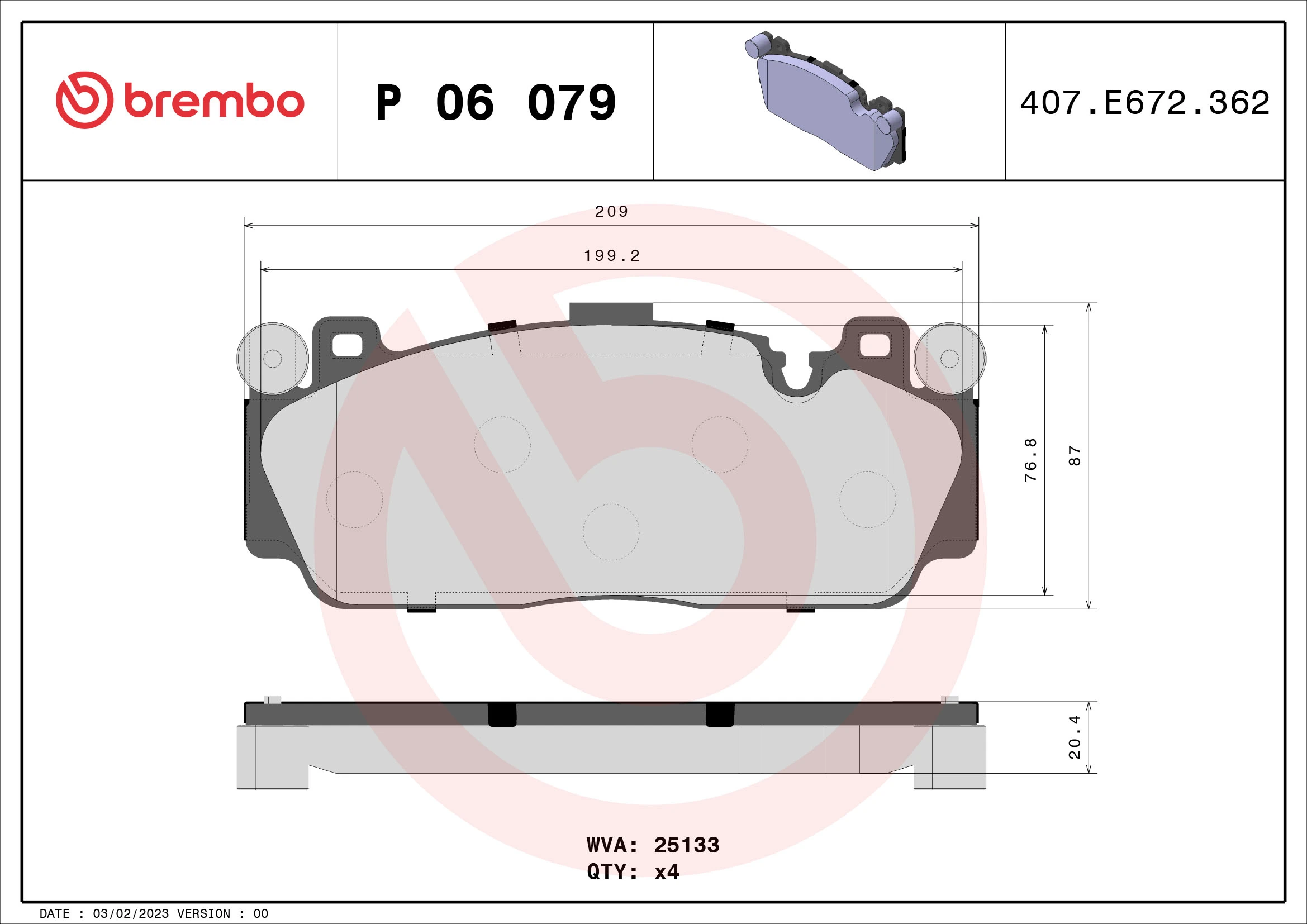 Brake Pad Set, disc brake