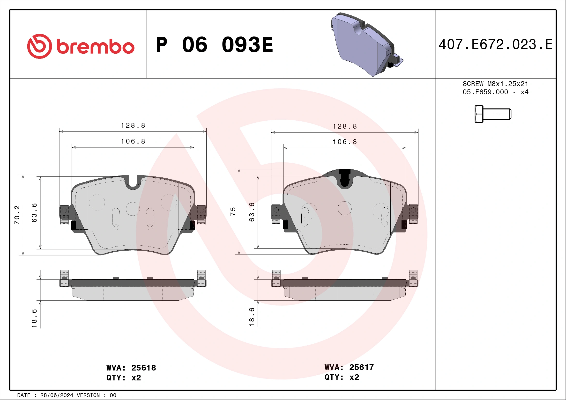 Brake Pad Set, disc brake