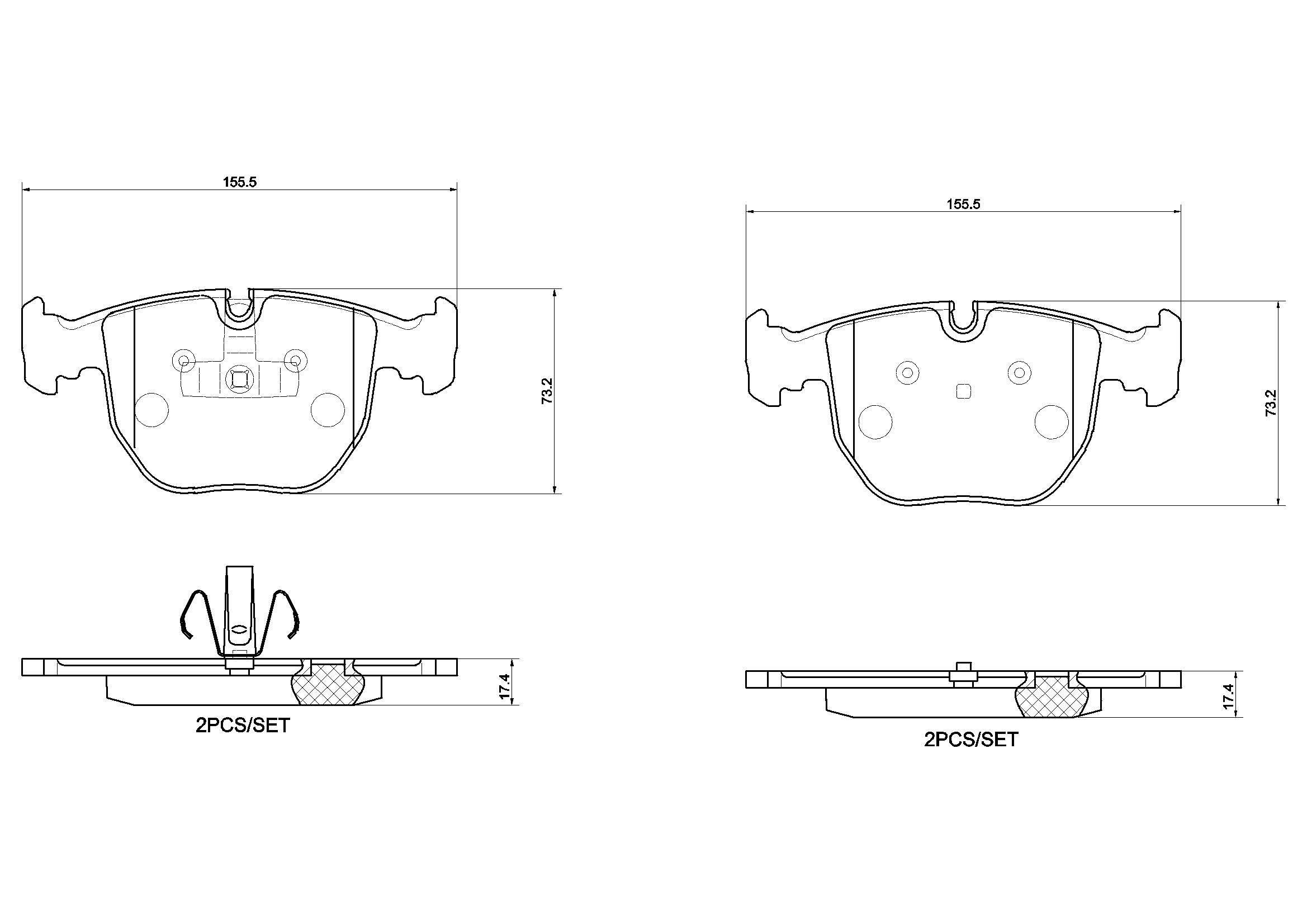 Brake Pad Set, disc brake