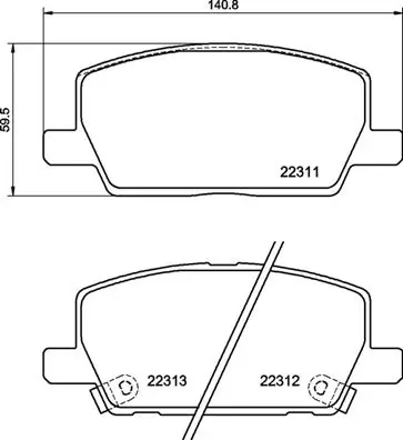 Brake Pad Set, disc brake