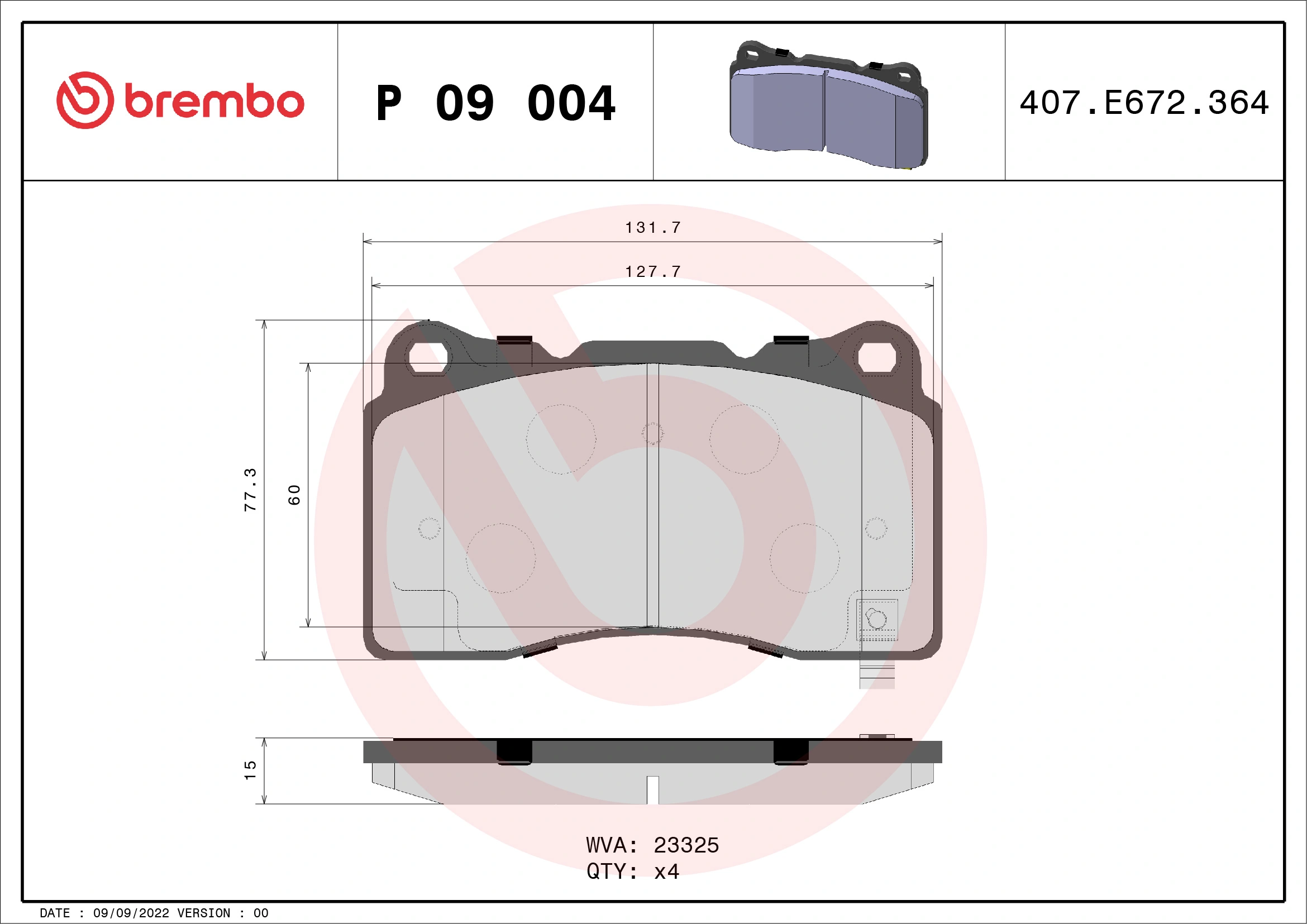 Brake Pad Set, disc brake